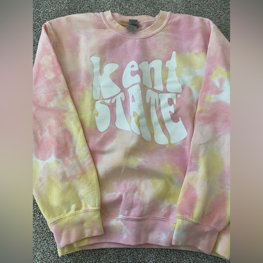 Kent State tie dye crewneck